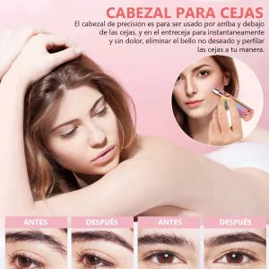 Depiladora Facial de Doble Cabezal: Depilación Rápida y Sin Dolor en Segundos