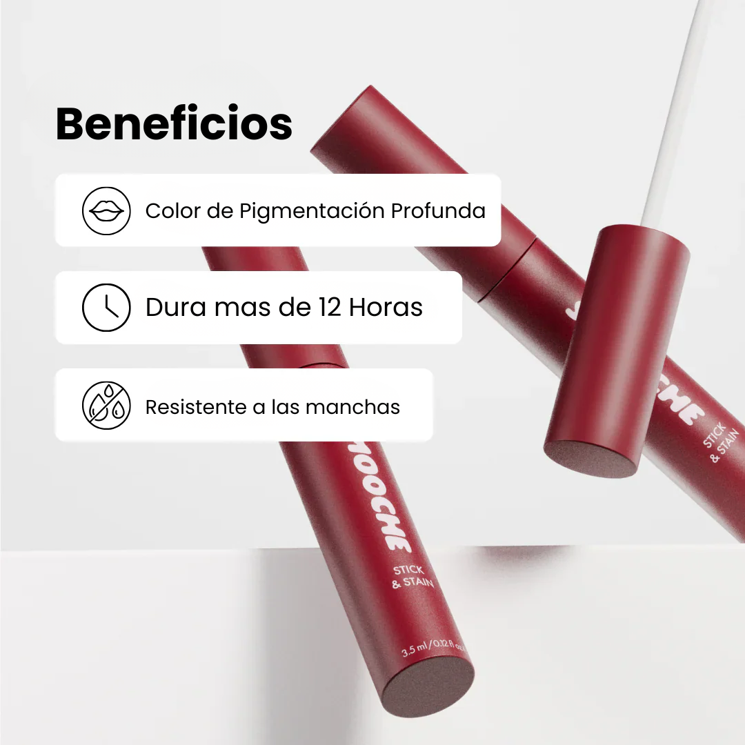 Tinte labial Despegable Color duradero en solo 10 minutos